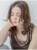ミルクティベージュ×ニュアンスパーマ