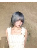 ジェンダーレスショートウルフボブ