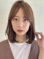 ステアケース 武蔵小杉店(stair:case) ショコラブラウン大人かわいい内巻きミディアム20代30代40代