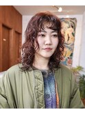 レイヤーパーマ★オレンジミディアム