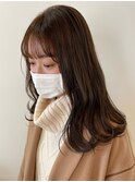 セミロング/ブラウンカラー/平塚