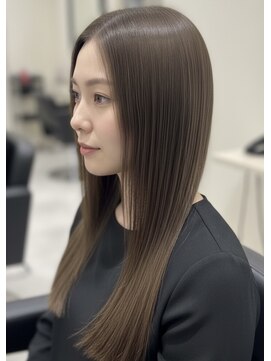 ネリネ 船橋駅南口店(Nerine) 艶髪/ラベンダーベージュ/縮毛矯正/ストレート