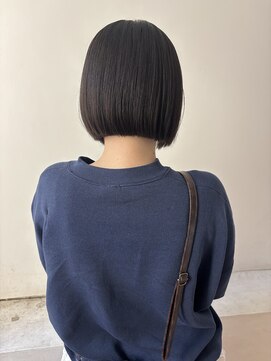 ゼスト パーク(ZEST PARK) 切りっぱなしボブミニマルボブダークトーンカラー吉祥寺◎