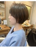 20代30代40代50代面長丸顔◎毛束感ショートボブ
