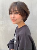 可愛い/大人/40代/ショート/ミルクティー