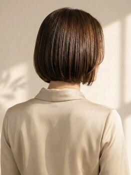 ブランコトレス 本巣(BLANCO tres)の写真/360度どこから見ても品よく。独自の骨格補正カットで、乾かすだけでキマる艶髪フォルムへ