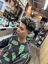 グッドラックバーバーハナレ 吉祥寺&nbsp;スパイキーアフロ[バーバー/吉祥寺/スキンフェード／メンズ］