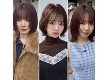 《stylist : 植田優菜》canamo__yuuna#レイヤー#ボブ#ウルフ#ブリーチカラー#ブリーチなしカラー