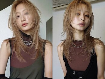 コエル(KOER)の写真/【ブリーチ/ウルフカット/レイヤーカット】カラー×圧倒的な似合わせ技術が◎ブリーチ×レイヤーカット