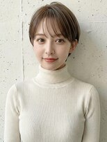 カバーヘア イヴ 戸頭店(COVER HAIR EVE)&nbsp;ミルクグレージュブリーチなしハンサムショートボブウルフ30代P2