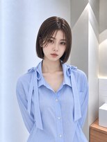 フォト 新宿三丁目(foto)&nbsp;地毛風縮毛矯正韓国風顔まわりレイヤー小顔ボブ切りっぱなしボブ
