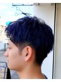 アップバングＸインディゴブルー