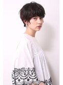 マッシュショートヘアをエアウエーブで