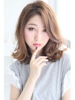 ヘアーズ ベリー 若江岩田店(hairs BERRY) 小顔ダブルバング＿ブランジュ＿グラデーションカラー