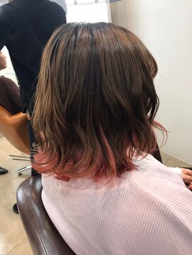 カルマ(KARMA) フェミニンピンクインナーカラー☆