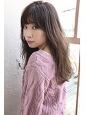 【ドライヴカット】ふんわりカール×バイオレットベージュ