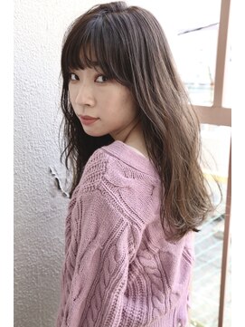 イソラブル(ISOLA-blu) 【ドライヴカット】ふんわりカール×バイオレットベージュ