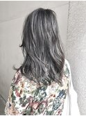 【Marl】グレージュカラーの外国人風セミロング♪