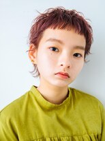オト(Oto) チェリーブラウンのオン眉ウルフ