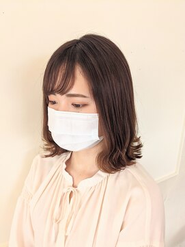 ボアップ 新居浜店(boappu) #外ハネボブ#ベージュ#韓国ヘア#ミルクティー#新居浜