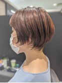 マッシュヘア×サマーカラー×暖色カラー