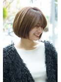 丸みボブ　イメチェンヘア
