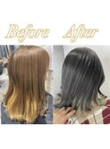 【チラッと見えるのが可愛い♪】インナー×ロングボブ/新出