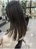 ツヤ髪ロング髪質改善トリートメントストレートヘア東銀座