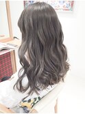 ☆ヘルシースタイルショコラアッシュ艶髪ふんわりカールミディ