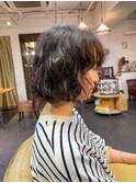 ボブにパーマ