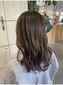 【ハイライト】アッシュベージュ　明るめ柔らかスタイル