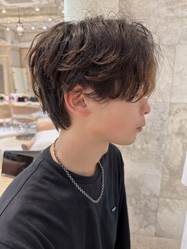 ロンド ローガン 名駅(Lond LOGAN) ニュアンスパーマ　センターパート　名古屋　眉毛