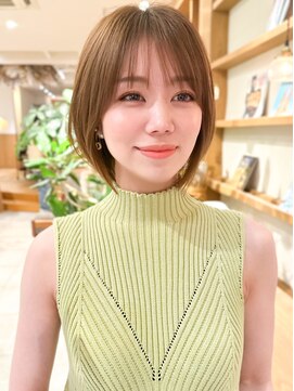 ルエ(rue) 大人ショートボブ丸みショートカットマッシュショート前髪あり