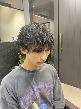メンズ ラピス 横浜店(Men’sLapis) ウルフ波巻きパーマ