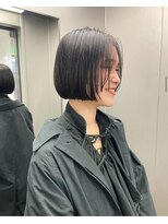 ナループロアボタン(Nalu pu loa BOTAN)&nbsp;ボブパーマ/黒髪パーマ/切りっぱなしボブ/ショートボブ