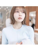 オースティン 調布アミックス(AUSTIN)&nbsp;大人かわいい前髪セシルカットココアブラウンフリンジウェーブ