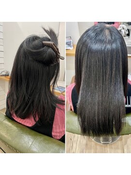 グリーンルームセカンド 結城店(GREEN ROOM. 2nd) シフォンベージュ/髪質改善/縮毛矯正/アイスラテ/30代/40代