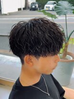 メンズギフト(men's GIFT)&nbsp;刈り上げツーブロックツイストスパイラルパーマメンズマッシュ