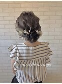 華やか浴衣アレンジ