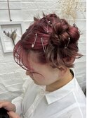 ツインお団子ヘアアレンジ