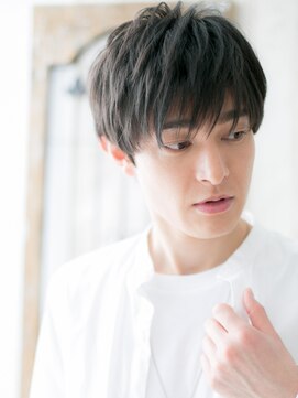 メンズヘア ビーセカンド 草加店(MENS HAIR B-2) 20代30代ダークアッシュ清潔感メンズショートY草加