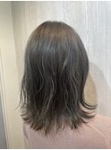 暗めでも透け感のあるブルーアッシュ♪【TELA HAIR草加】