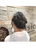 ルーズなヘアセット