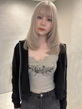 ペレ アネックス 大阪梅田茶屋町店(PELE ANNEX) くびれヘア/アプリコットオレンジ/夏のヘアアレンジ/梅田