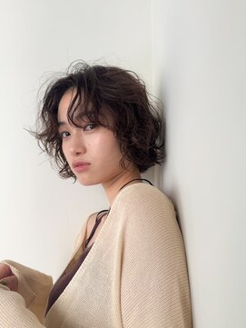 カフ(CAF) CAF 照下 暗めカラー グランマッシュ ボブパーマ 大阪