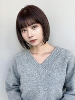 トリッカ 銀座(tricca)&nbsp;ベージュカラー/ボブ/顔まわりレイヤー/前髪/イメチェン