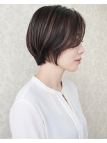 ヘアメイク アリエス 富谷店(HAIR MAKE aries)&nbsp;【30代・40代に人気】小顔を叶える前下がり大人ショートボブ