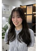 ロングヘアーこっくりココアブラウン　【髪質改善Period.松阪】
