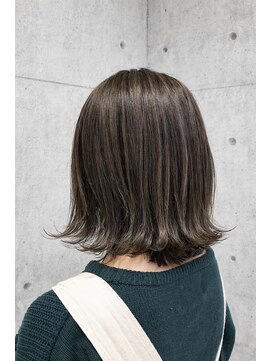 ◎大人女子おすすめ◎ナチュラルハイライト切りっぱなしボブ