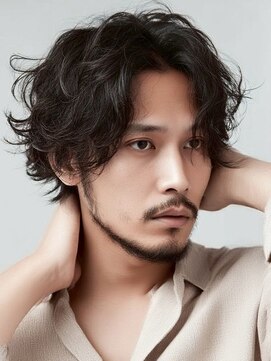 アポロ 横浜駅店(apollo) xメンズ/ホワイトグレージュ/レイヤーカット